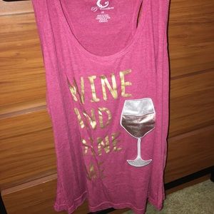 Wine and Dine Me Tank top